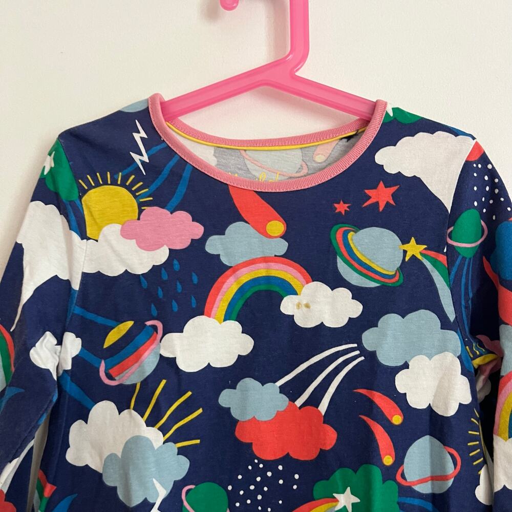 Mini Boden rainbow tunic dress (8/9) - Picture 3 of 8